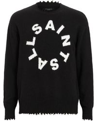 AllSaints - Tiago Crew-neck Sweater - Lyst