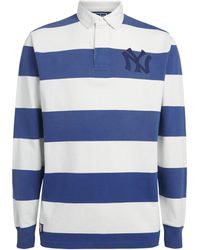 Polo Ralph Lauren - X Yankees Cotton Stripe Rugby Polo Shirt - Lyst