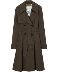 Burberry - Long Gabardine Pembury Trench Coat - Lyst