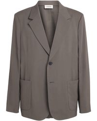 FRAME - Virgin Wool Unstructured Blazer - Lyst