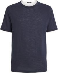 Vince - Pima Cotton Slub Double-Layer T-Shirt - Lyst