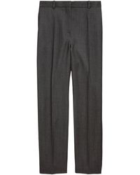 Balenciaga - Wool Straight-Leg Trousers - Lyst