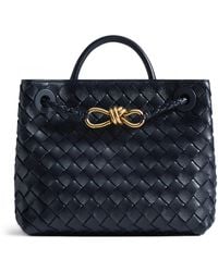 Bottega Veneta - Small Leather Andiamo Top-Handle Bag - Lyst