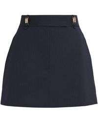 Sandro - Wool-Blend Pinstripe Mini Skort - Lyst