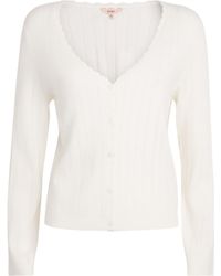 Eberjey - Pointelle Cardigan - Lyst