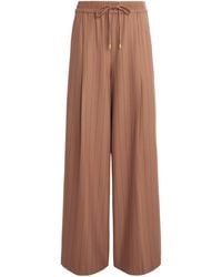 L'Agence - Stripe Connie Wide-Leg Trousers - Lyst