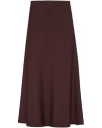 Brunello Cucinelli - Virgin Wool-Blend Twill Flute Skirt Skirt - Lyst