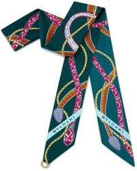 BVLGARI - Silk Serpenti 75 Skinny Scarf - Lyst