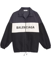 Balenciaga - Logo Zip-Up Track Jacket - Lyst