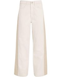 Rag & Bone - Two-Tone Logan Wide-Leg Jeans - Lyst