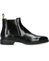 Santoni - Leather Easy-On Chelsea Boots - Lyst