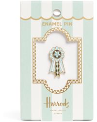 Harrods - Enamel Rosette Pin Badge - Lyst