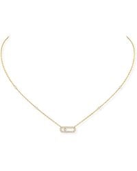 Messika - Move Uno And Diamond Pavé Necklace - Lyst