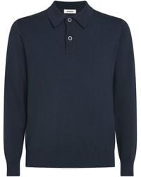 Sandro - Long-Sleeve Polo Shirt - Lyst