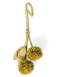Miu Miu - Leather Dandelion Keychain - Lyst
