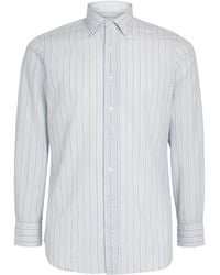 Lardini - Cotton Silk Stripe Dante Shirt - Lyst