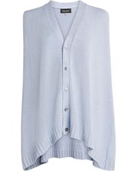 Eskandar - Linen-Organic Cotton Sleeveless Cardigan - Lyst