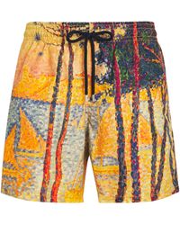 Vilebrequin - X Paul Signac Printed Moorea Swim Shorts - Lyst