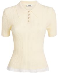 Sandro - Knit Slim Polo Shirt - Lyst