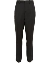 Helmut Lang - Wool Straight Tailored Trousers - Lyst