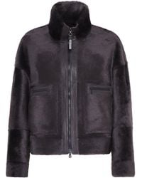 Brunello Cucinelli - Shearling-Leather Jacket - Lyst