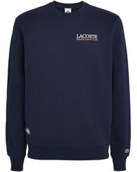 Lacoste - X Roland-Garros Cotton Logo Sweatshirt - Lyst