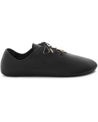 Loewe - Leather Pebble Soft Lace-Up Shoes - Lyst