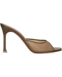 AMINA MUADDI - Mesh Alexa Heeled Mules 95 - Lyst