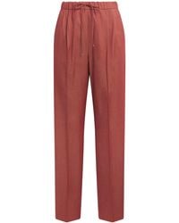 Max Mara - Wool Gabardine Drawstring Trousers - Lyst