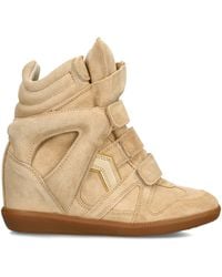 Isabel Marant - Suede Bekett Wedge Sneakers 50 - Lyst