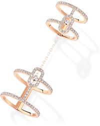 Messika - Move Uno And Diamond Double Ring - Lyst