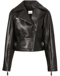Burberry Leather Biker Jacket - Black