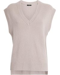JOSEPH - Open Cashmere Sweater Vest - Lyst