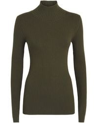 Victoria Beckham - Merino Wool-Blend Ribbed Sweater - Lyst
