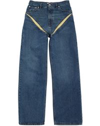 Y. Project - Slash Cutout Jeans - Lyst