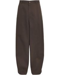Lemaire - Twill Barrel Trousers - Lyst