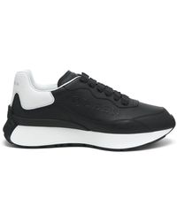McQueen - Leather Sprint Sneakers - Lyst