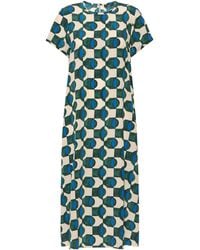Weekend by Maxmara - Silk Printed Midi Dress - Lyst