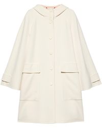 MAX&Co. - Wool Hooded Coat - Lyst