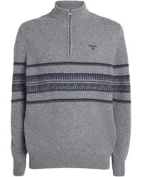 Barbour - Lambswool Kepwick Half-Zip Sweater - Lyst