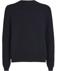 Giorgio Armani - Virgin Wool-Blend Jacquard Logo Sweater - Lyst