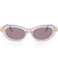Swarovski - Acetate Oval Sk6042 Sunglasses - Lyst