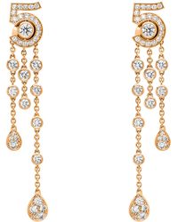 CHANEL - And Diamond Eternal N°5 Transformable Earrings - Lyst