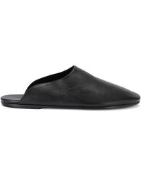 The Row - Leather Nicco Slides - Lyst