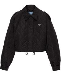 Prada - Re-Nylon Lightweight Bomber Jacket - Lyst