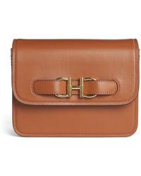 Harrods - Leather Snaffle Cross-Body Bag - Lyst
