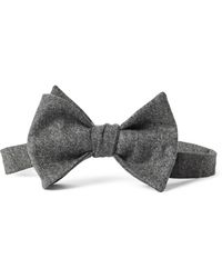 Brunello Cucinelli - Wool-Silk Flannel Bow Tie - Lyst
