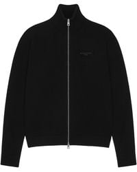 Givenchy - Wool-Cashmere Couture Seam Zip-Up Cardigan - Lyst