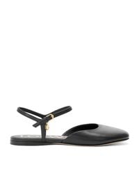 Loewe - Leather Ankle-Strap Toy Ballet Flats - Lyst
