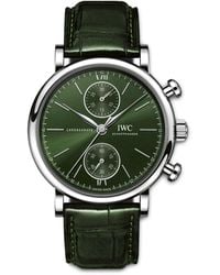 IWC Schaffhausen - Stainless Steel Portofino Chronograph Watch - Lyst